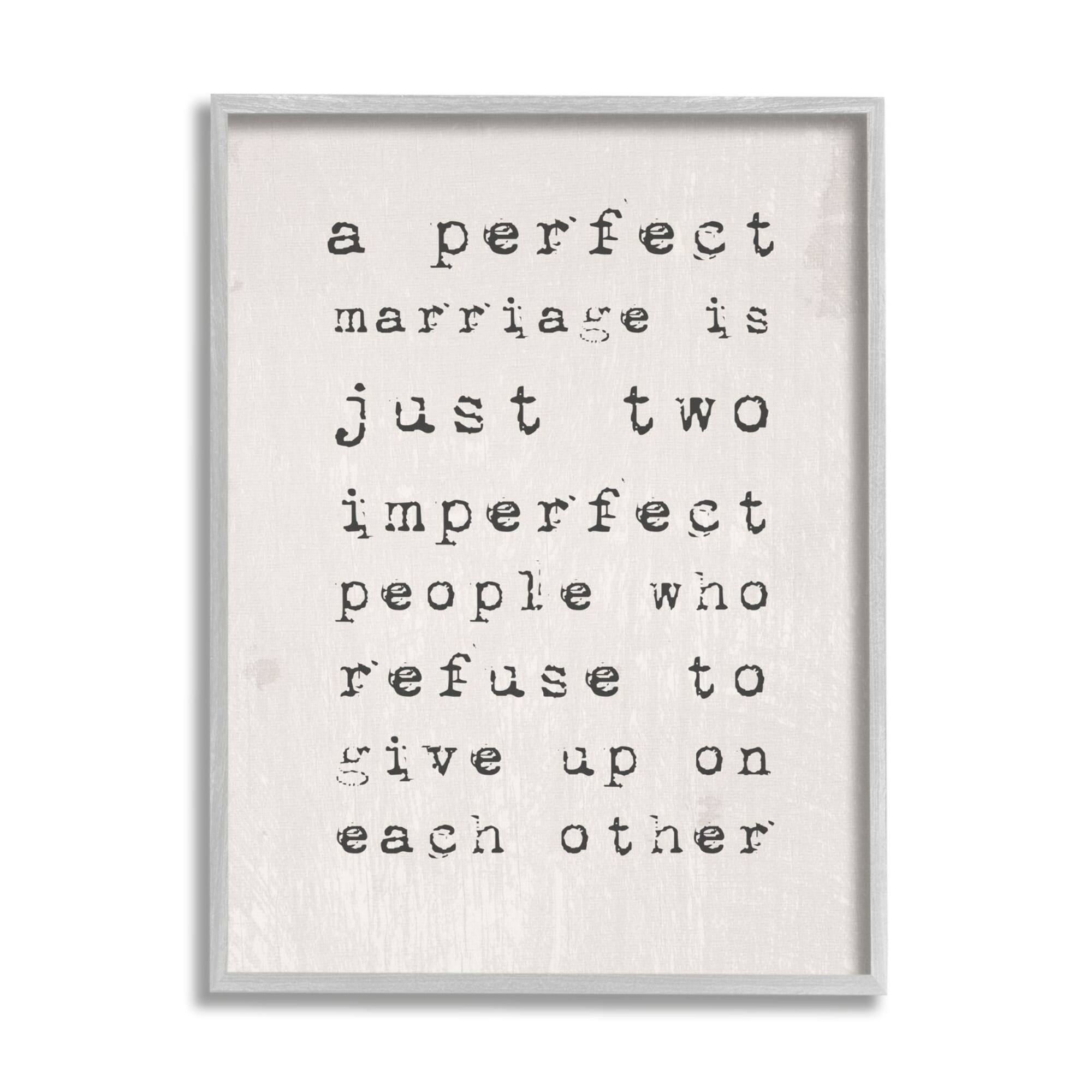 Stupell Industries A Perfect Marriage Framed Wall Art
